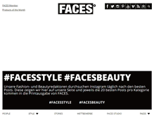 Tablet Screenshot of faces.ch